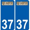 37 Penmarch logo sticker plate stickers city
