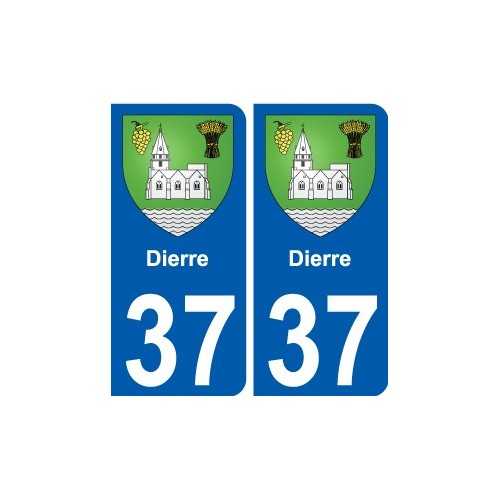 37 Penmarch coat of arms sticker plate stickers city