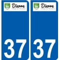 37 Penmarch logo autocollant plaque stickers ville