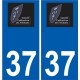 37 Penmarch logo autocollant plaque stickers ville
