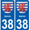 38 Penmarch coat of arms sticker plate stickers city