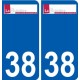 38 Penmarch logo autocollant plaque stickers ville