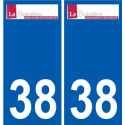38 Penmarch logo autocollant plaque stickers ville