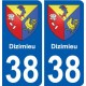 38 Penmarch blason autocollant plaque stickers ville