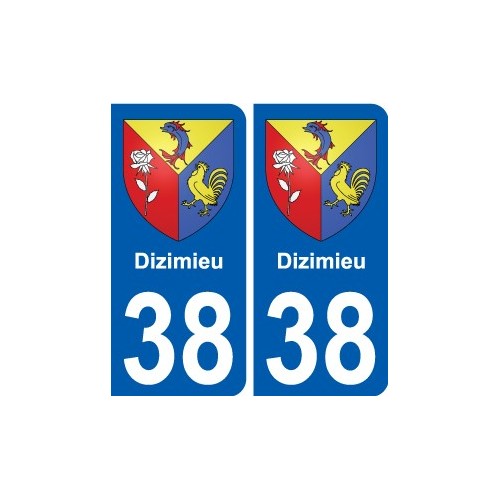 38 Penmarch coat of arms sticker plate stickers city