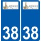 38 Penmarch logo adesivo piastra adesivi città