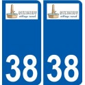 38 Penmarch logo autocollant plaque stickers ville