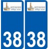 38 Penmarch logo sticker plate stickers city