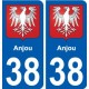 38 Penmarch wappen aufkleber typenschild aufkleber stadt