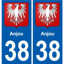 38 Penmarch stemma adesivo piastra adesivi città