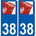 38 Penmarch logo autocollant plaque stickers ville