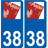 38 Penmarch logo autocollant plaque stickers ville