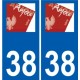 38 Penmarch logo autocollant plaque stickers ville