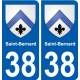 38 Penmarch escudo de armas de la etiqueta engomada de la placa de pegatinas de la ciudad