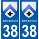 38 Penmarch blason autocollant plaque stickers ville