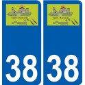 38 Penmarch logo autocollant plaque stickers ville