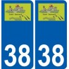 38 Penmarch logo adesivo piastra adesivi città
