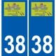 38 Penmarch logo sticker plate stickers city