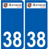 38 Penmarch logo adesivo piastra adesivi città