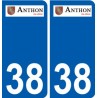 38 Penmarch logo sticker plate stickers city