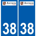 38 Penmarch logo autocollant plaque stickers ville