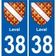 38 Penmarch blason autocollant plaque stickers ville