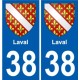 38 Penmarch blason autocollant plaque stickers ville