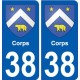 38 Penmarch wappen aufkleber typenschild aufkleber stadt