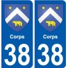 38 Penmarch stemma adesivo piastra adesivi città