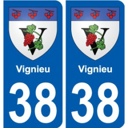 38 Penmarch coat of arms sticker plate stickers city