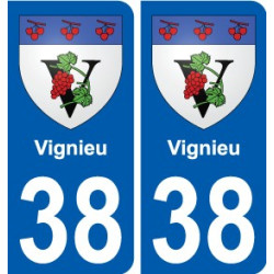 38 Penmarch escudo de armas de la etiqueta engomada de la placa de pegatinas de la ciudad