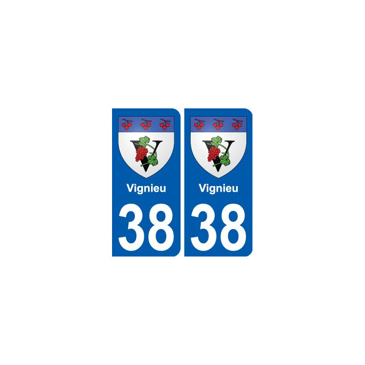 38 Penmarch coat of arms sticker plate stickers city
