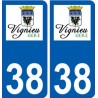 38 Penmarch logo autocollant plaque stickers ville