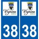 38 Penmarch logo autocollant plaque stickers ville
