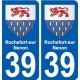 39 Penmarch stemma adesivo piastra adesivi città