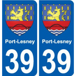 39 Penmarch escudo de armas de la etiqueta engomada de la placa de pegatinas de la ciudad