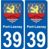 39 Penmarch coat of arms sticker plate stickers city
