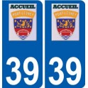 39 Penmarch logo autocollant plaque stickers ville
