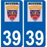 39 Penmarch logo autocollant plaque stickers ville