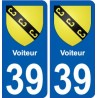 39 Penmarch coat of arms sticker plate stickers city