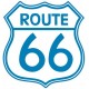 Route 66 transparent - autocollant sticker voiture moto