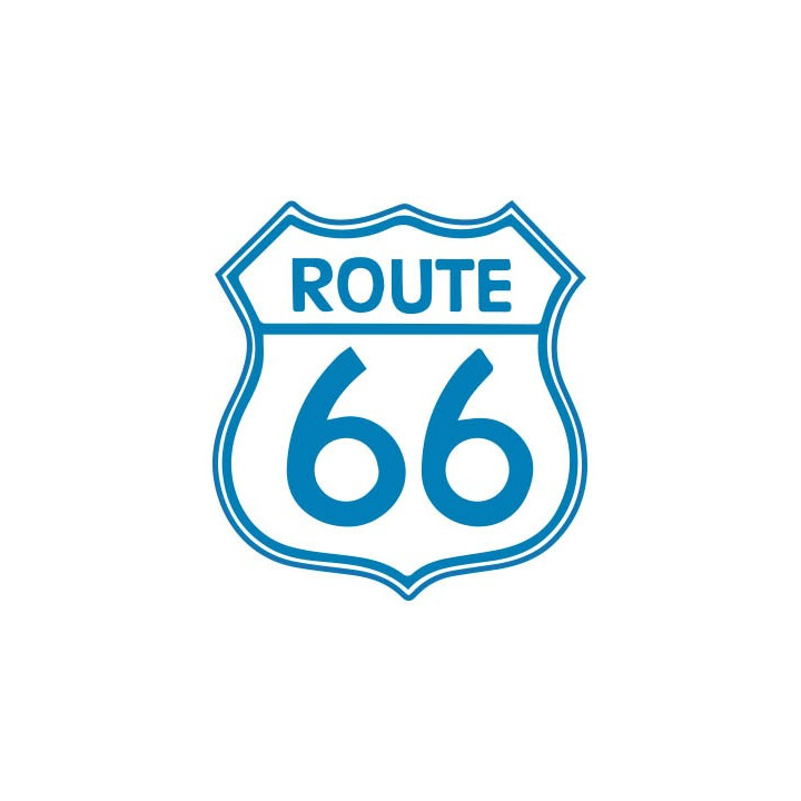 Route 66 transparent - autocollant sticker voiture moto