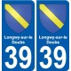 39 Penmarch coat of arms sticker plate stickers city