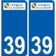39 Penmarch logotipo de la etiqueta engomada de la placa de pegatinas de la ciudad