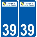 39 Penmarch logotipo de la etiqueta engomada de la placa de pegatinas de la ciudad