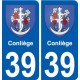 39 Penmarch blason autocollant plaque stickers ville