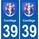 39 Penmarch blason autocollant plaque stickers ville
