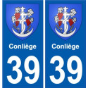 39 Penmarch stemma adesivo piastra adesivi città