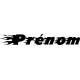 Autocollant Prénom flammes personnalisable bicyclette voiture  moto sticker 