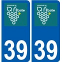 39 Penmarch logo autocollant plaque stickers ville